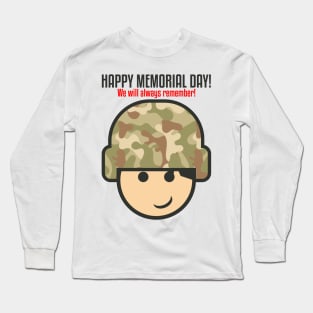 Happy Memorial Day Long Sleeve T-Shirt